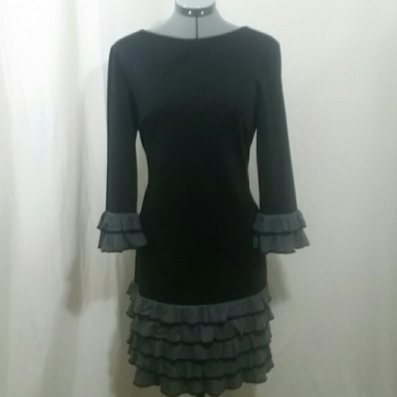 Donna Morgan Dresses & Skirts - DONNA MORGAN Black Sheath Dress Size 12
